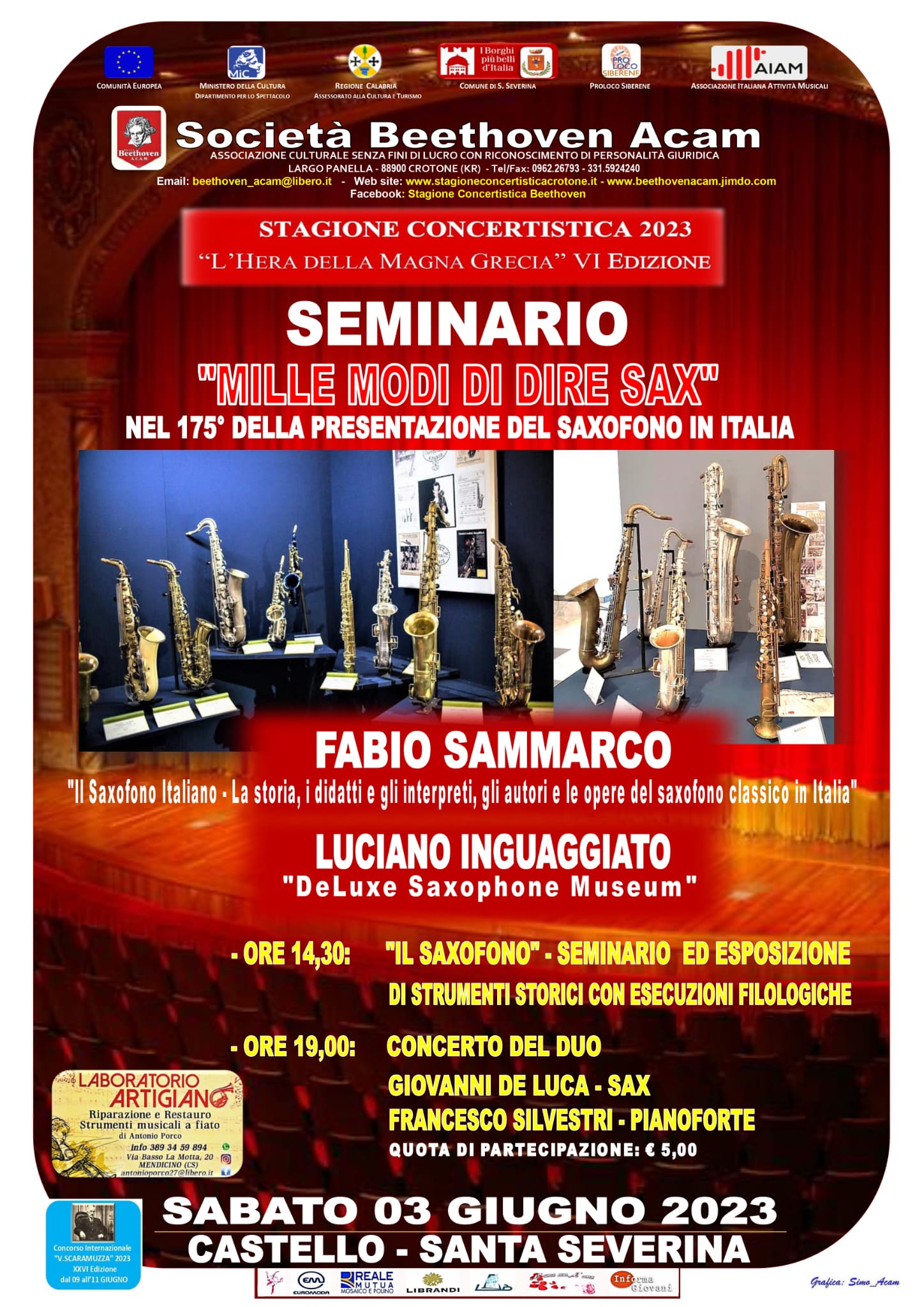 Seminario - Mille modi di dire sax